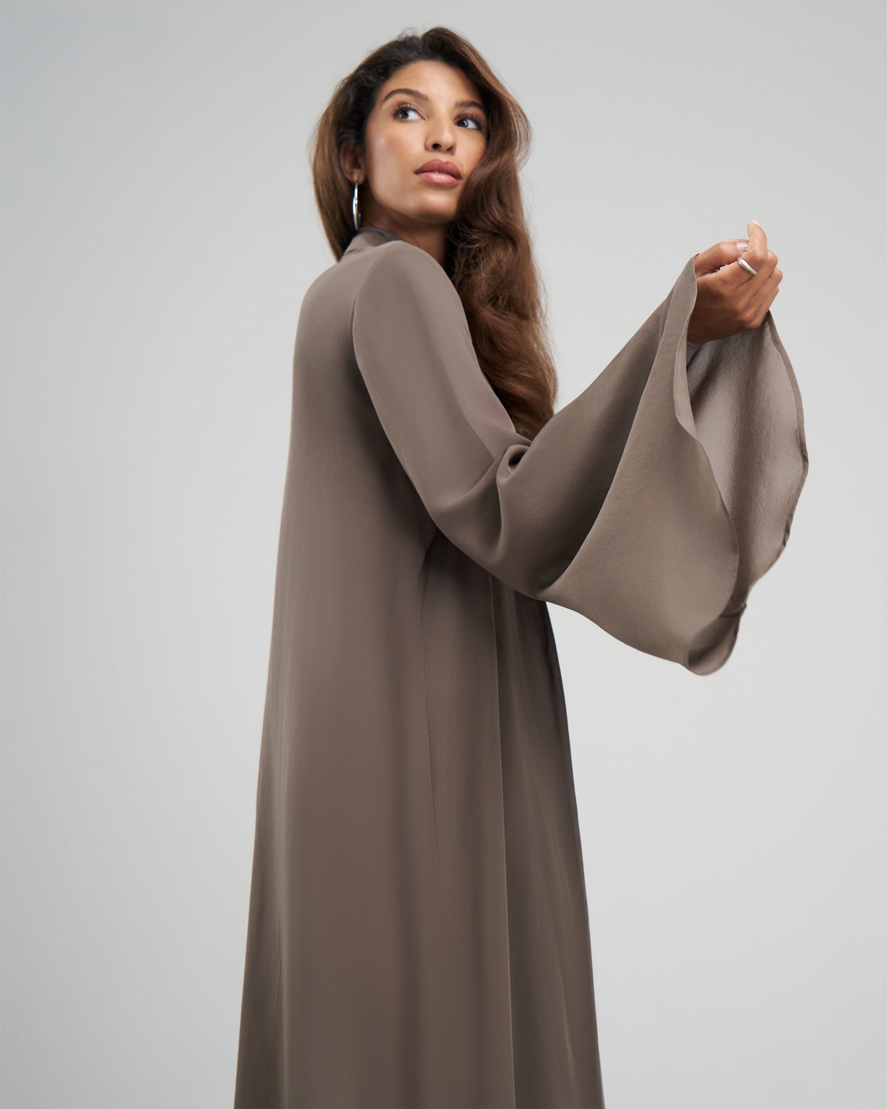 Chiffon Bell Sleeve Overlay