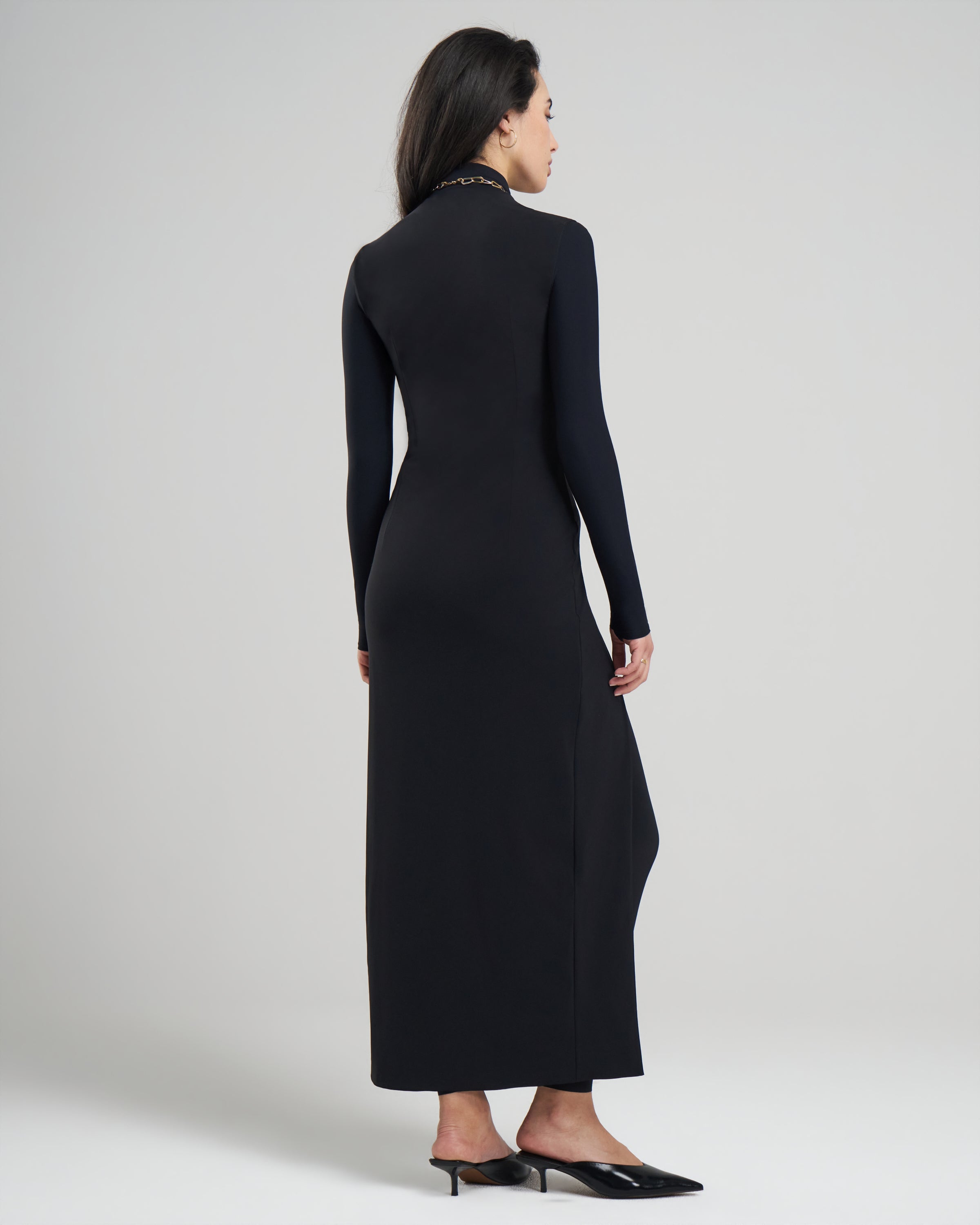 Sculpted Slit Dress
