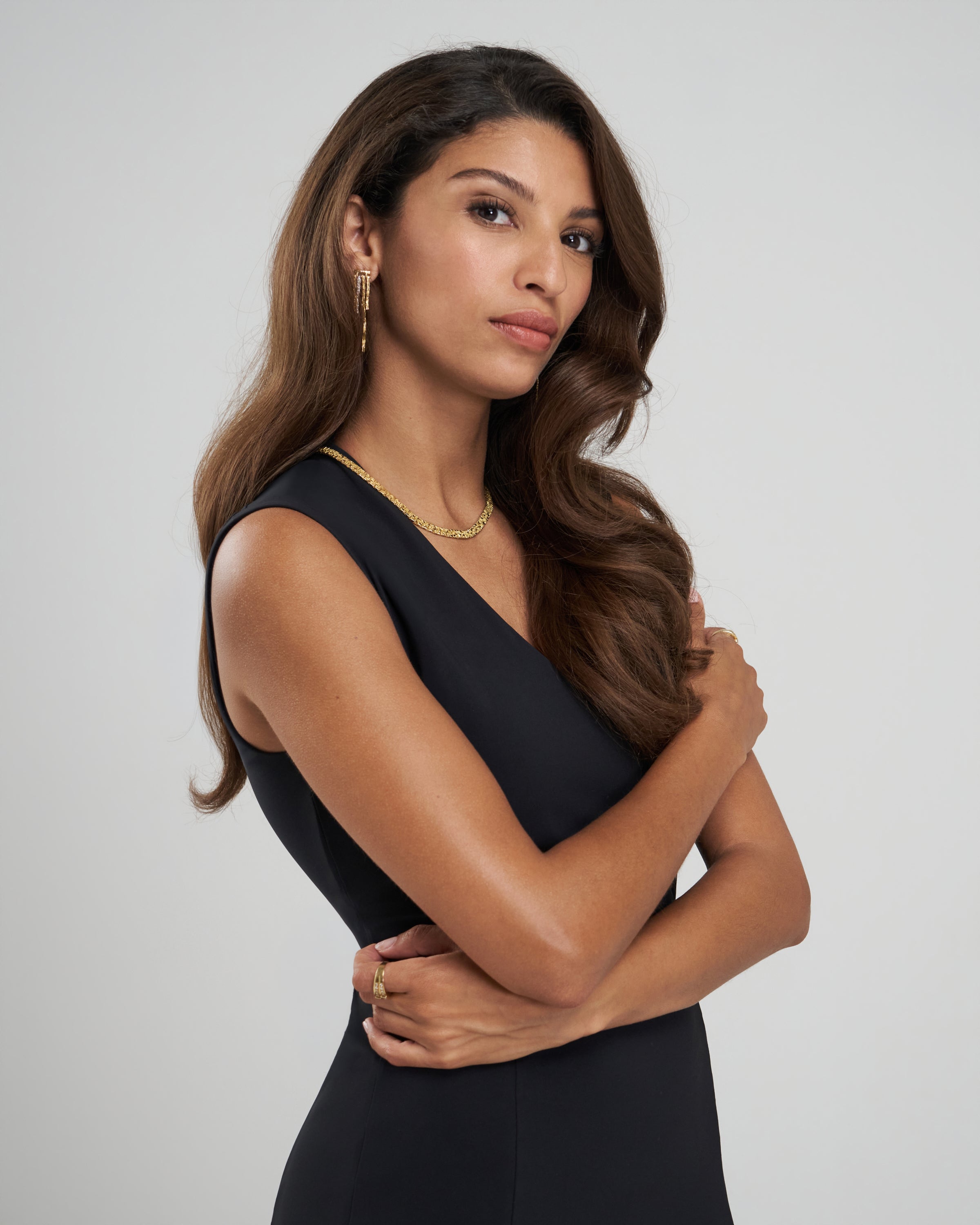 Sculpted Slit Dress