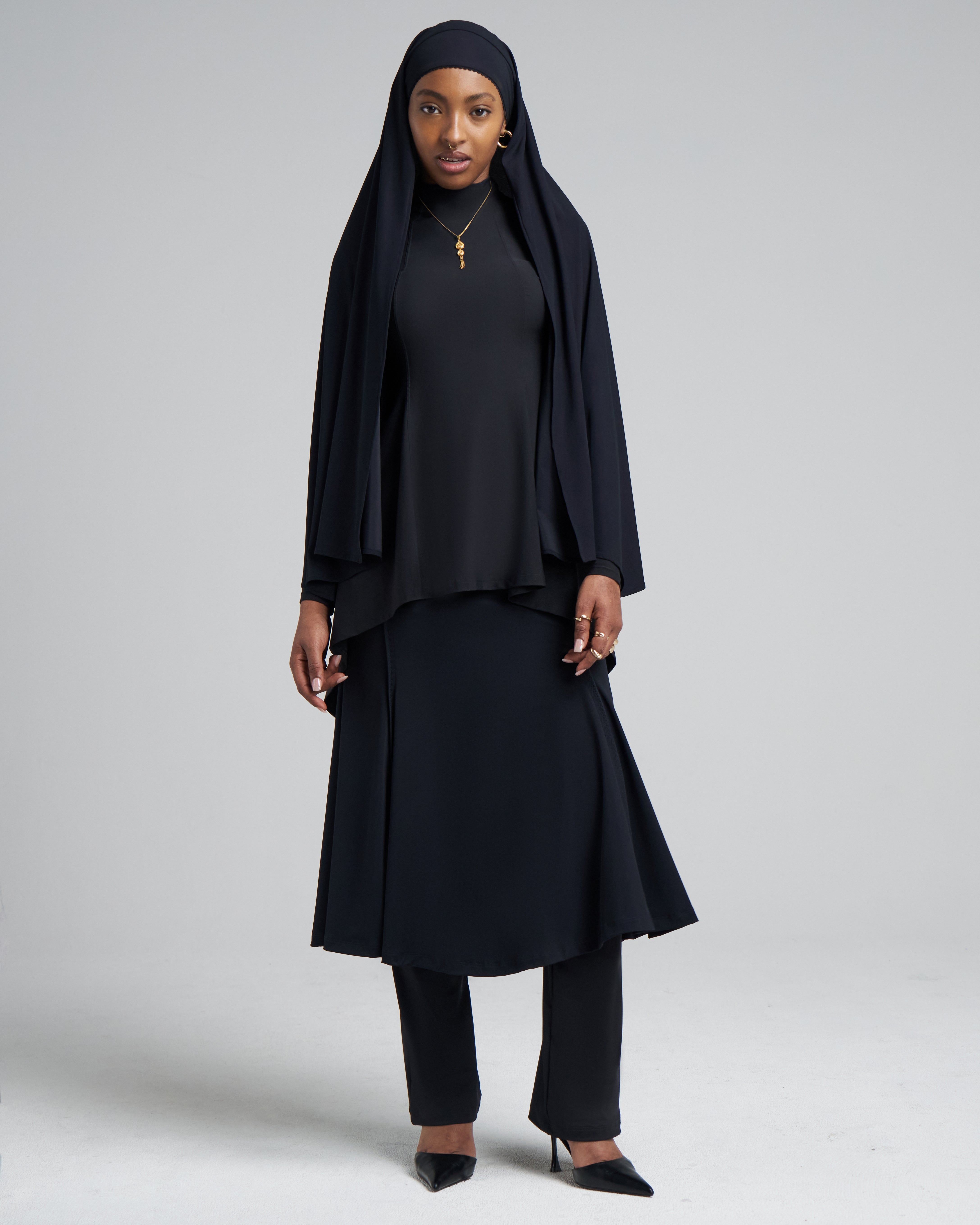 Draped Midi Skirt