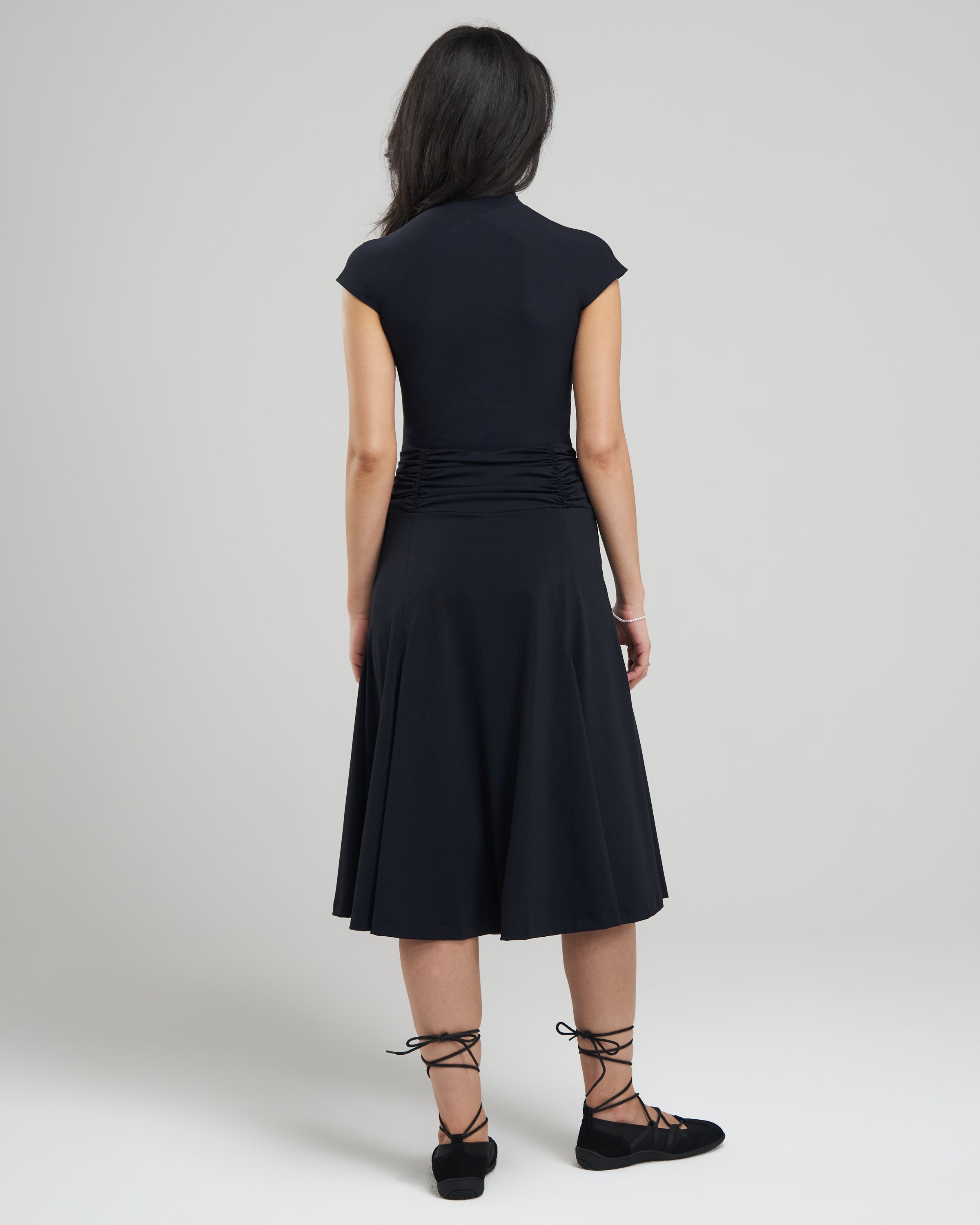 Draped Midi Skirt